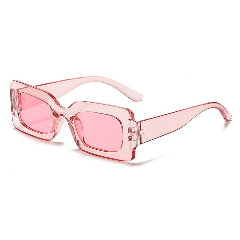 308 Vintage Square Sunglasses Rectangle Small Frame Square Sunglasses Custom Rectangle Sunglasses Candy Color Glasses UV400