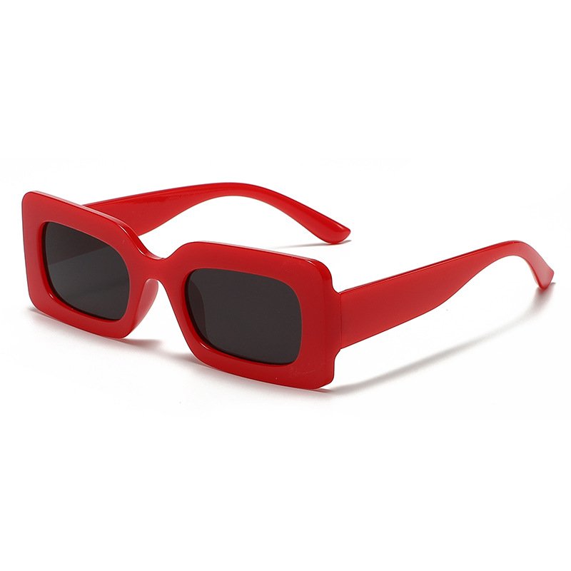 308 Vintage Square Sunglasses Rectangle Small Frame Square Sunglasses Custom Rectangle Sunglasses Candy Color Glasses UV400