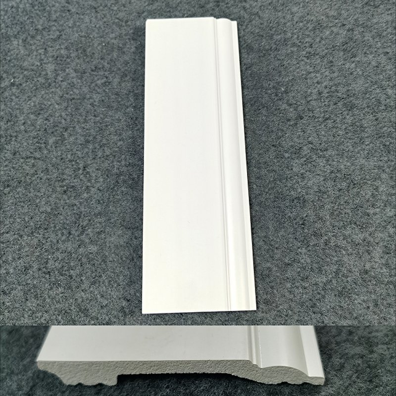 Factory new design white finger joint pine decoration frame moulding