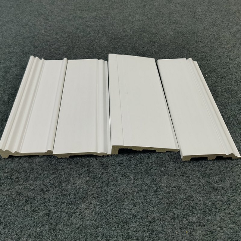 Factory new design white finger joint pine decoration frame moulding