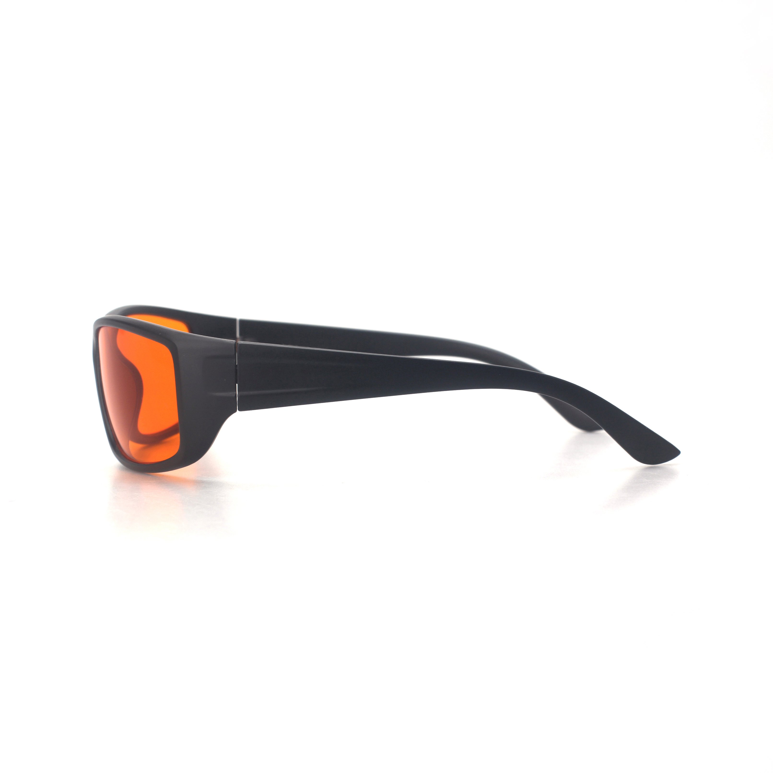 Sunray Newest Fashion Custom Design Classis Black Frame CR39 Material Orange Lenses PC Frames Goggles Unisex Sports Glasses