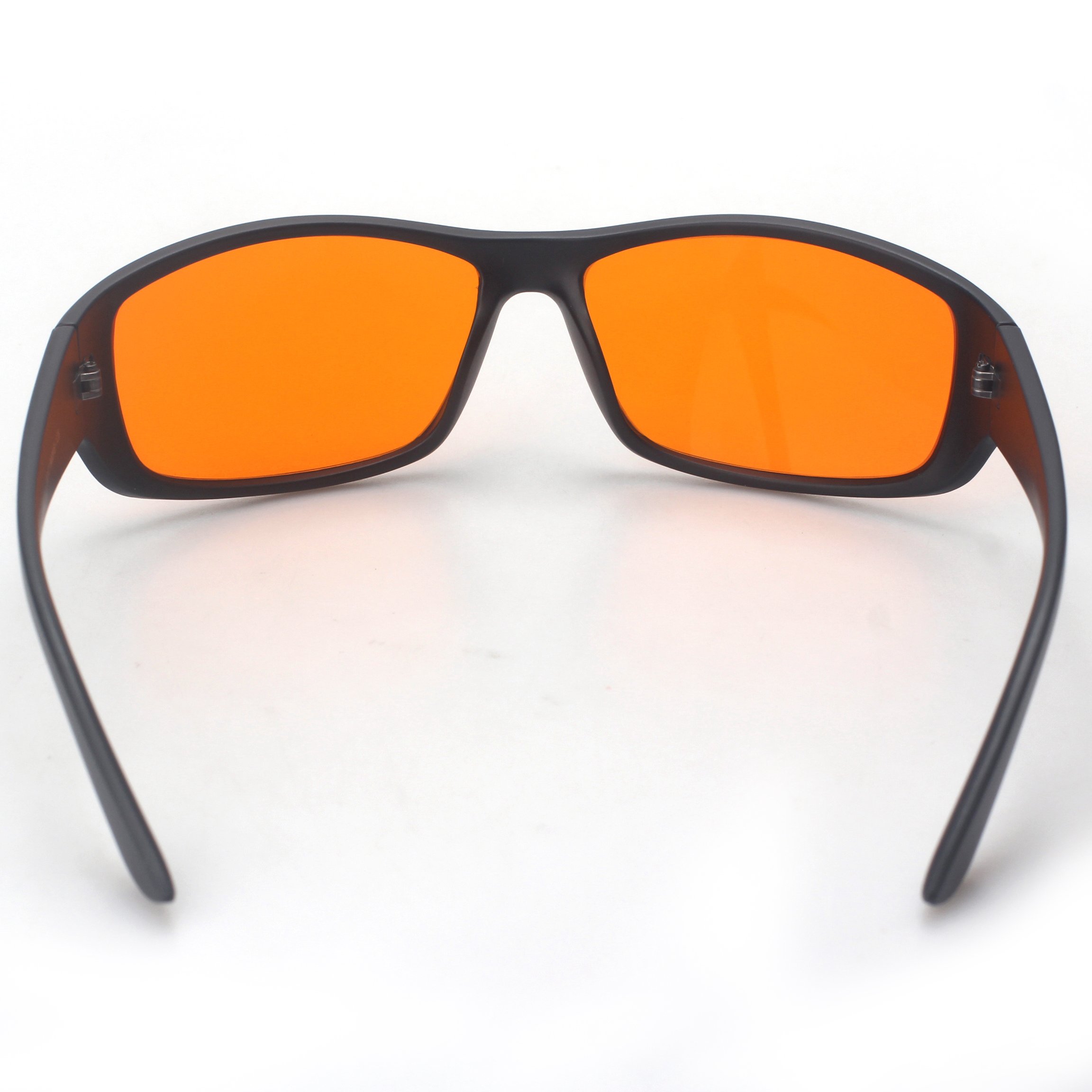 Sunray Newest Fashion Custom Design Classis Black Frame CR39 Material Orange Lenses PC Frames Goggles Unisex Sports Glasses