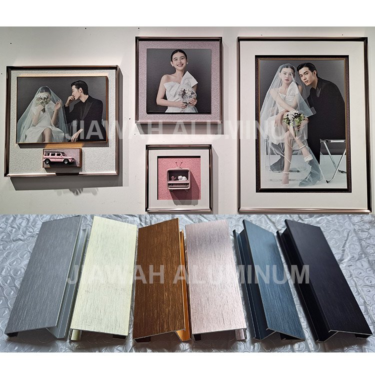 Brushing aluminium round frame tube for painting display , aluminum photo frame moulding picture frame moldings manufacturer