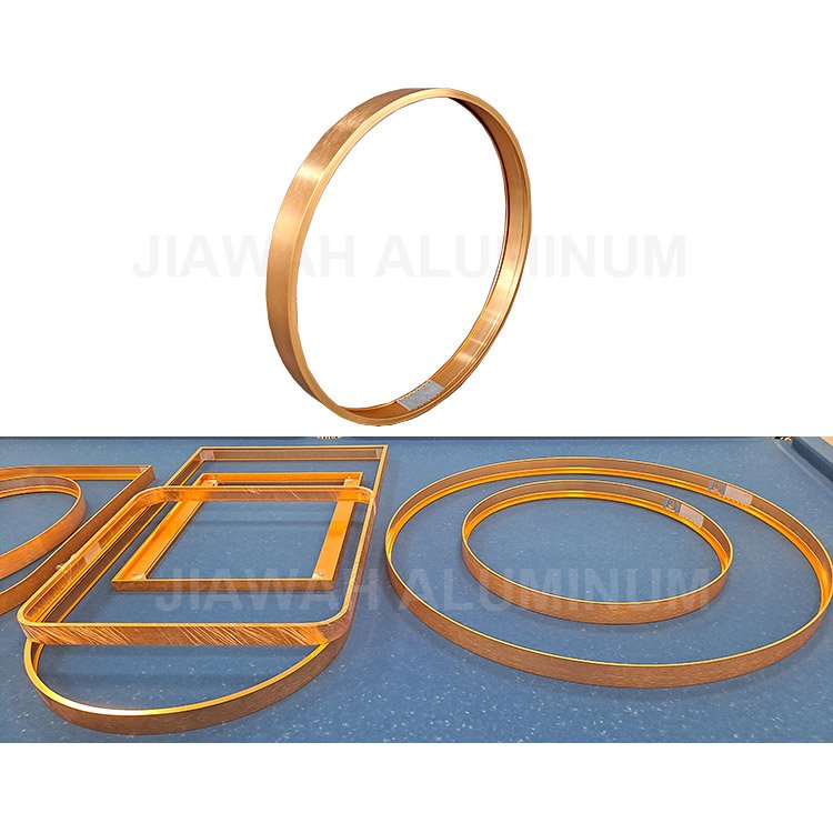 Brushing aluminium round frame tube for painting display , aluminum photo frame moulding picture frame moldings manufacturer