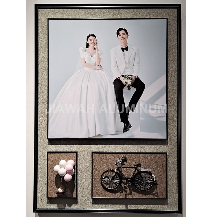 Brushing aluminium round frame tube for painting display , aluminum photo frame moulding picture frame moldings manufacturer