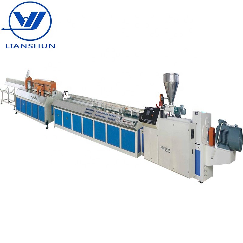 Plastic UPVC PVC Half Round Rain Gutter and Pipe Chain Making Machine PVC Profile Extrusion Machine