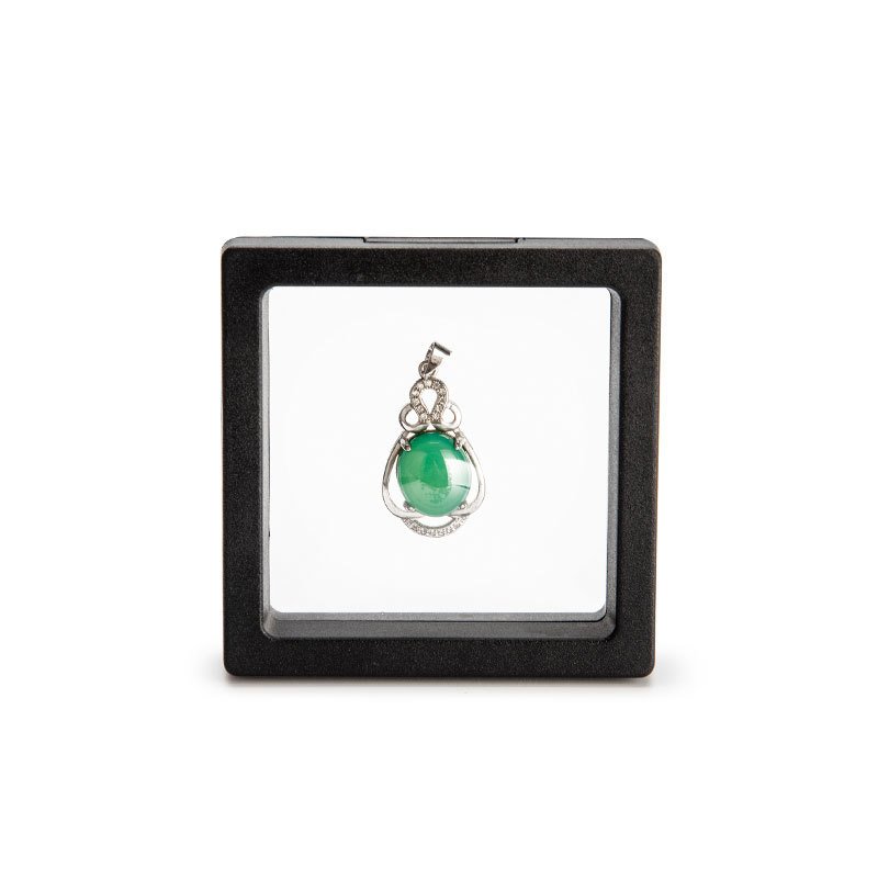 FULIO Custom 3d Suspension Floating Box Jewellery Storage tpu Plastic Transparent Frame Jewelry Packaging Displays Boxes
