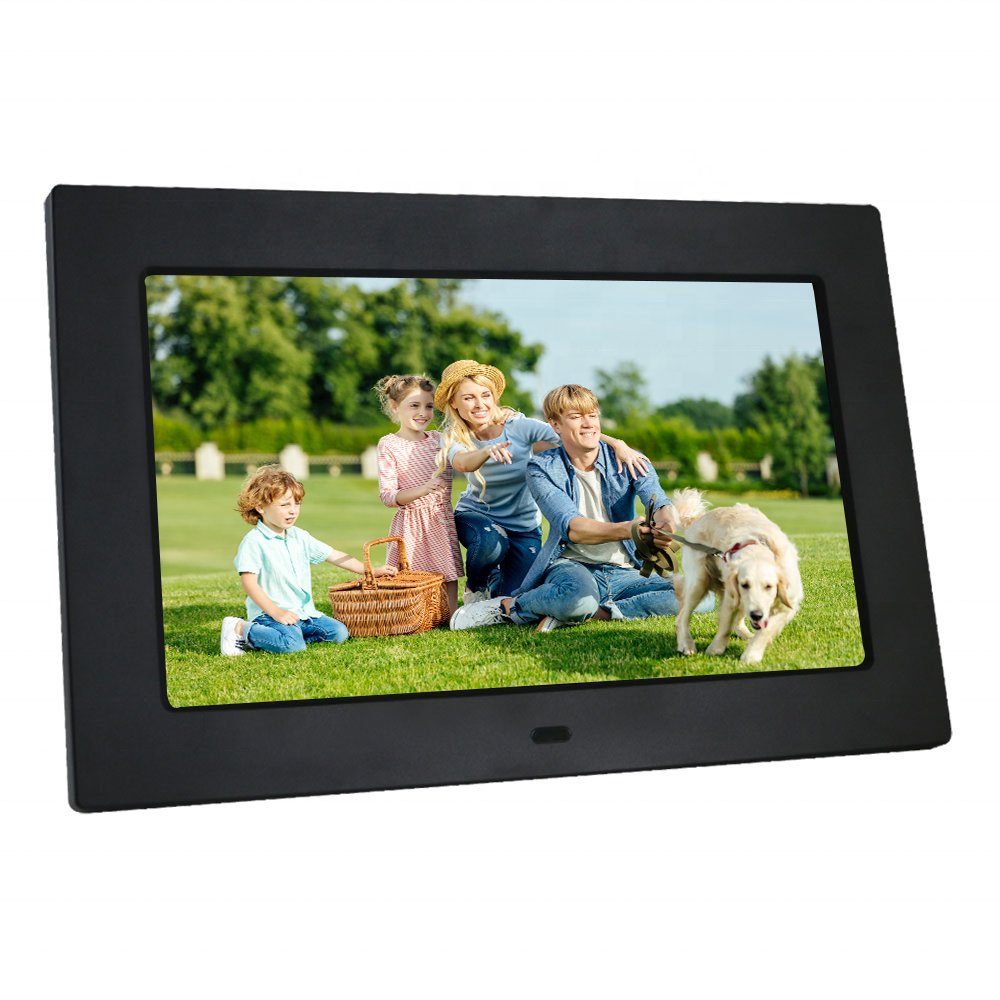 2024 DPF-7001 private mould 7 inch hd digital photo picture frame with calendar and clock