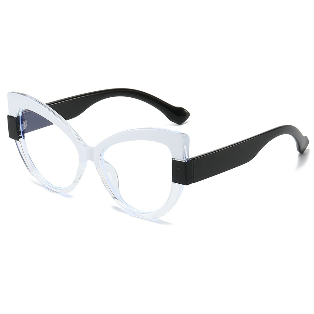 Fashion New Large Frame Women'S Optical Glasses Pc Material Anti Blue Light Anti Radiation Glasses Frame 2024