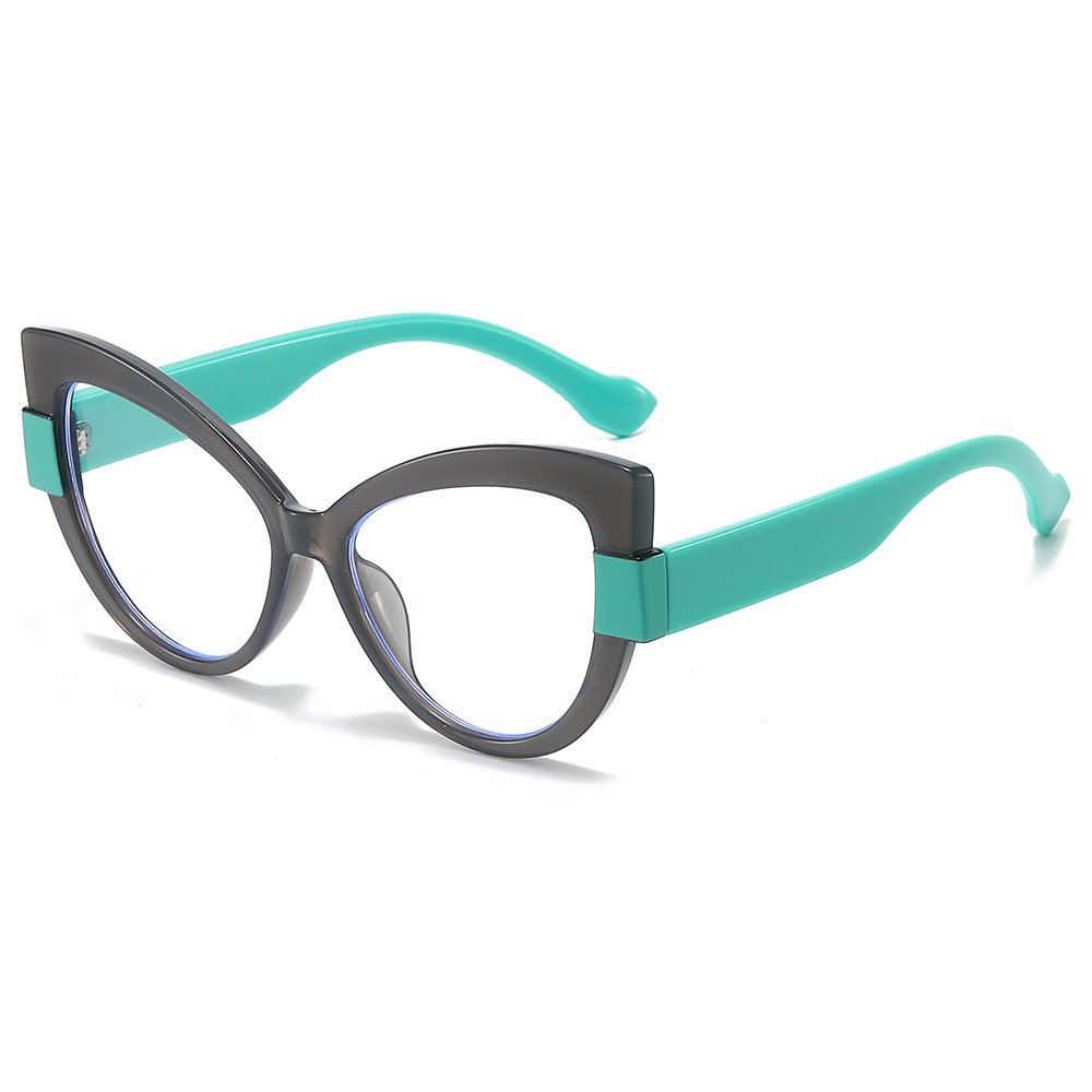 Fashion New Large Frame Women'S Optical Glasses Pc Material Anti Blue Light Anti Radiation Glasses Frame 2024