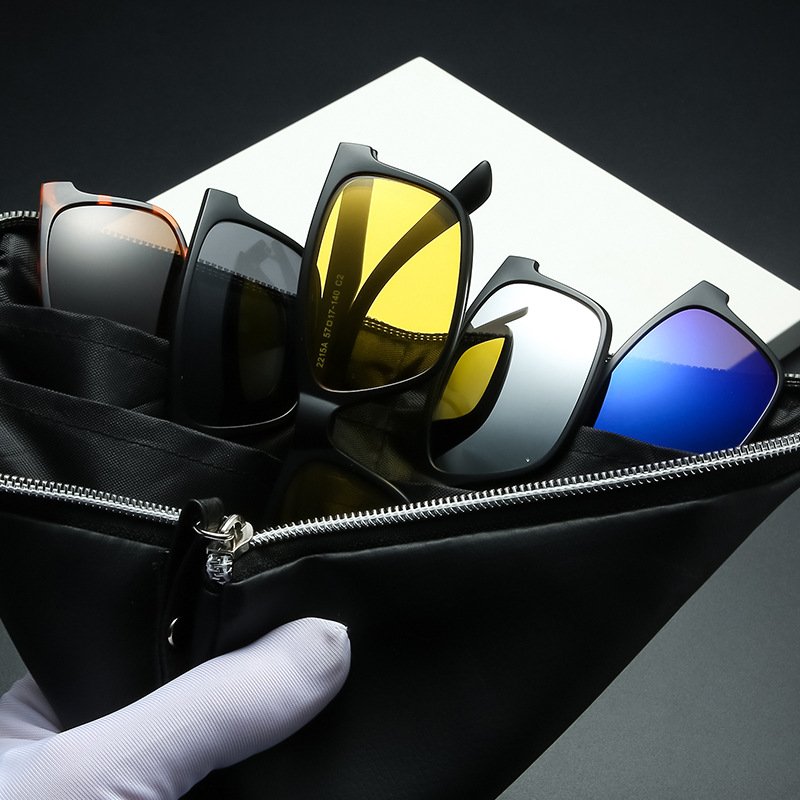 Eyewear 40732 Fashion 2024 TR90 Frame Square Driving Sunglasses
