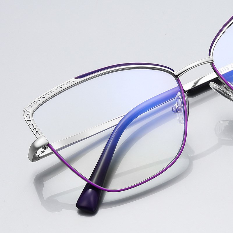 Fashion Eyeglass Frame Women Cat Eye Glasses Metal Frame anti blue light glasses blue blocking eyeglasses optical frames