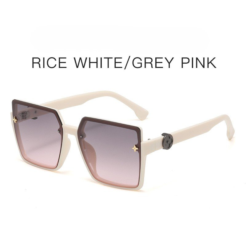 Original Famous Brands Luxury Half Frame Uv400 Polarized Lens Protection Ladies Sunglasses