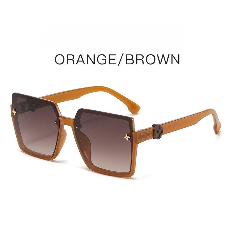 Original Famous Brands Luxury Half Frame Uv400 Polarized Lens Protection Ladies Sunglasses
