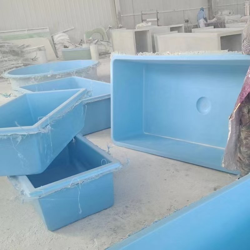 Above ground Fiberglass Fish Tank Manufacturer FRP GRP Framing Fish Tank FRP Round and Rectangular Tankm