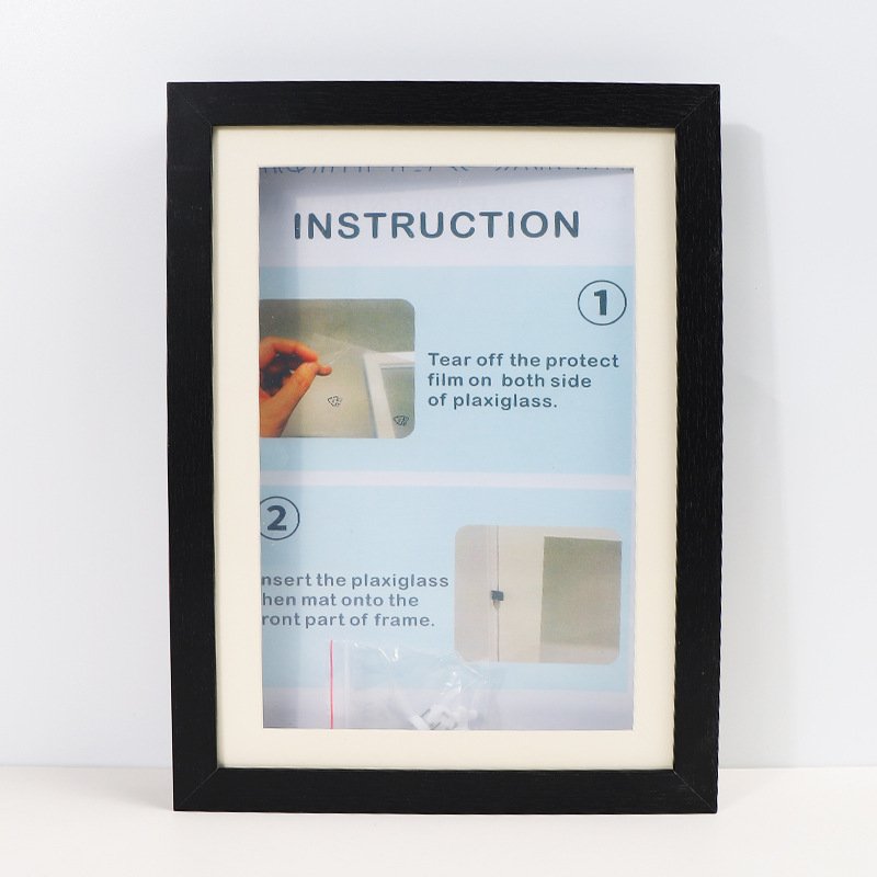 Hight Quality 5color DIY kids artwork Frame Wood frame with Shatter Resistant Glass A4 A3 Picture Frame