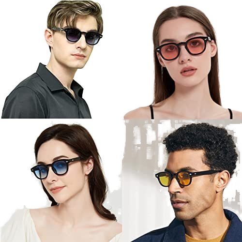 5095 Retro round Sunglasses UV400 PC Frame Material Unisex Anti-Blue Light Insk Style Fashionable Myopia Glasses SUNGLASSES