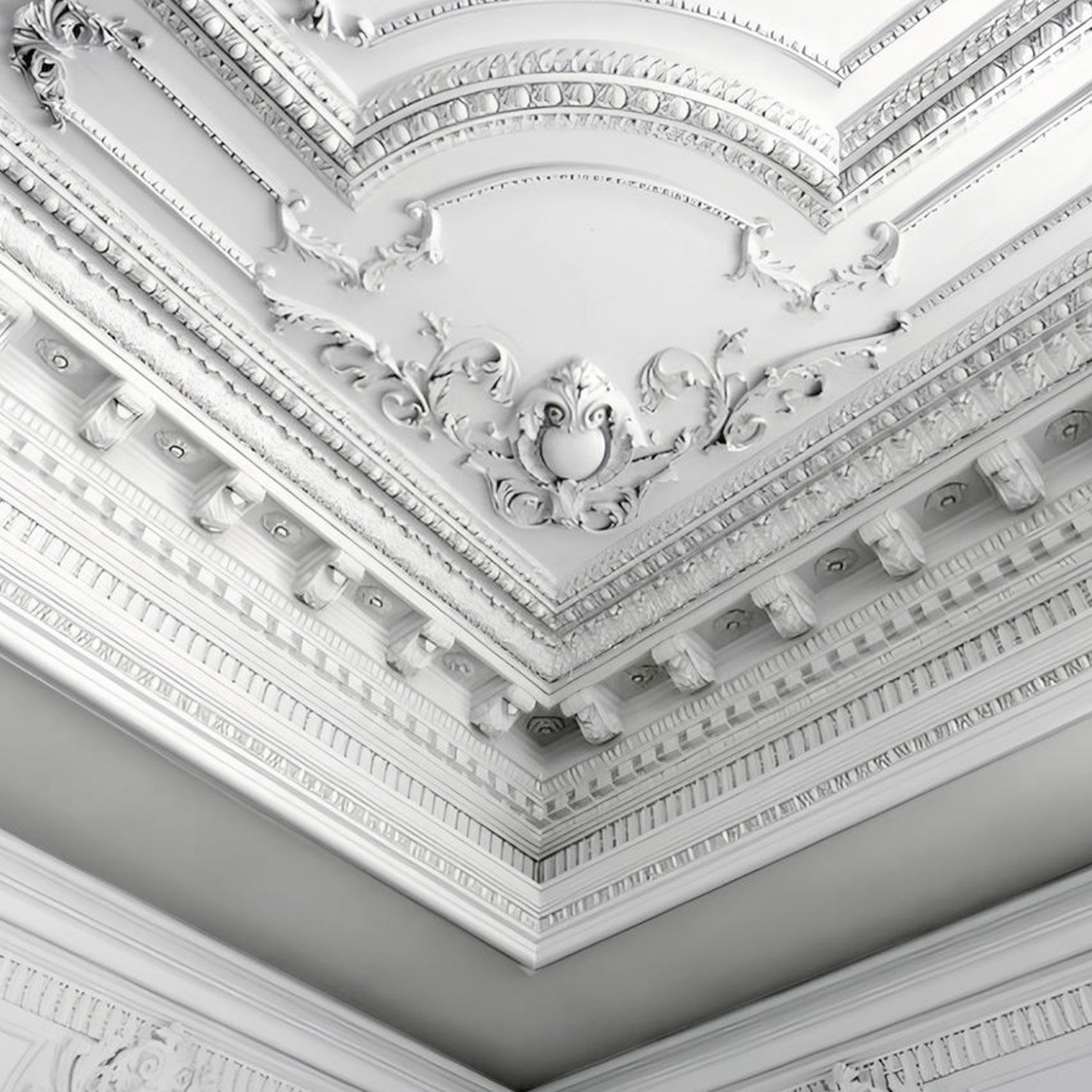 AUUAN Polyurethane Molding Frame Cornice Dentil Moulding for House Water-proof Light Weight And Easy To Install