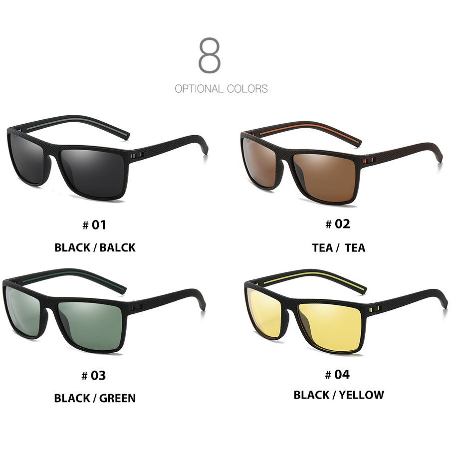 New Men's Sports Sunglasses with Polarized Lenses Hot Selling Wholesale Black Frame Sunglasses Personalized Sports Frames