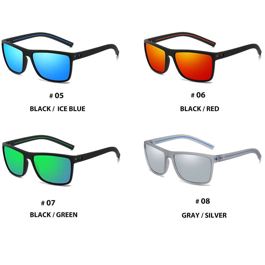 New Men's Sports Sunglasses with Polarized Lenses Hot Selling Wholesale Black Frame Sunglasses Personalized Sports Frames