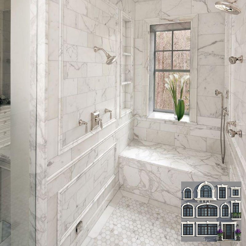 Villa marble door trim Border Trimming Stone White Marble Moulding Edge Strip Tile Skirting Boards tile marble window frames