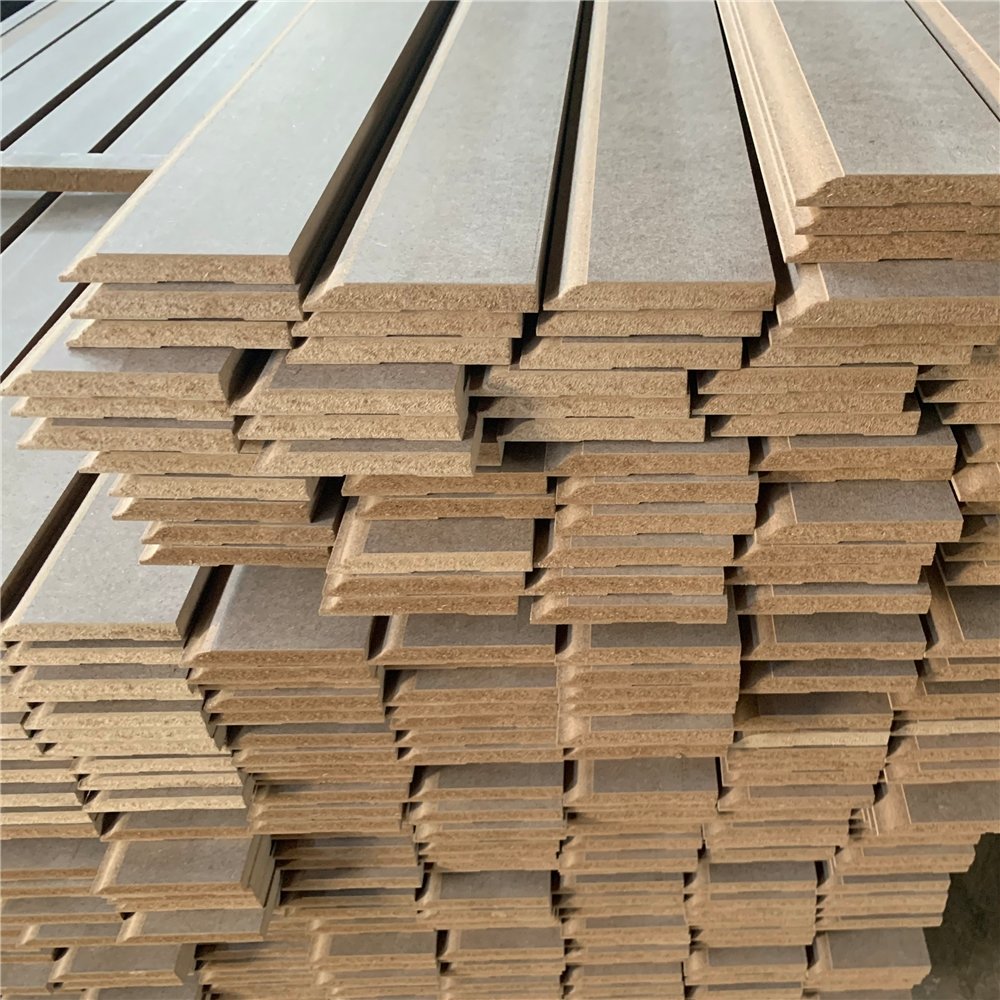 MDF Baseboards Moulding Primed Interior MDF Skirting