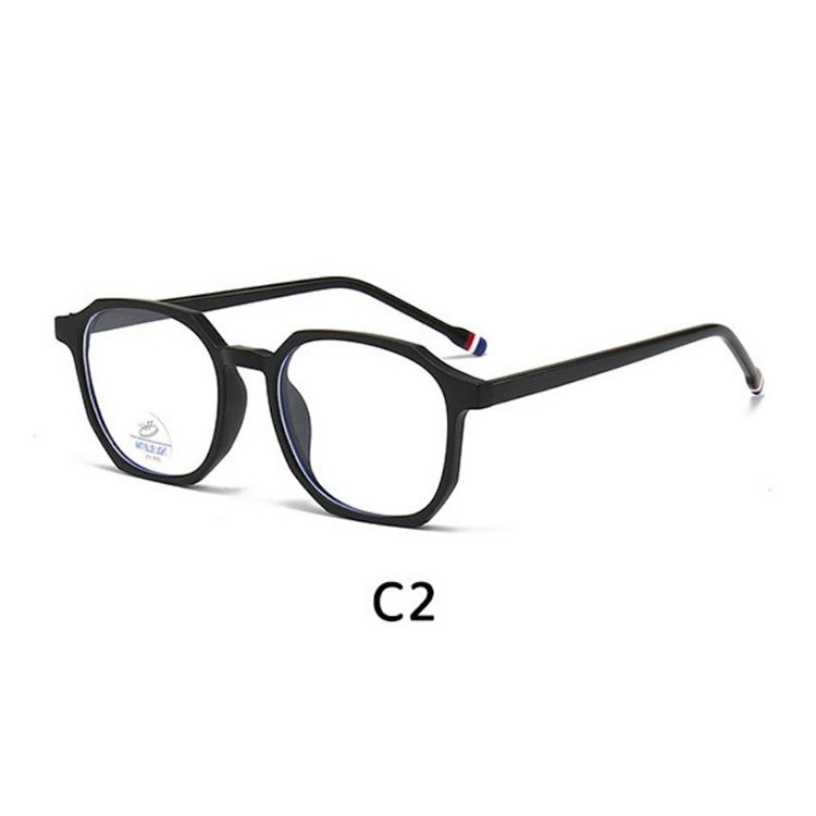 Wholesale Teenagers' 8384 Anti-Blue Block Acetate Round Spectacle Glasses Frames Optics With Protection Lens
