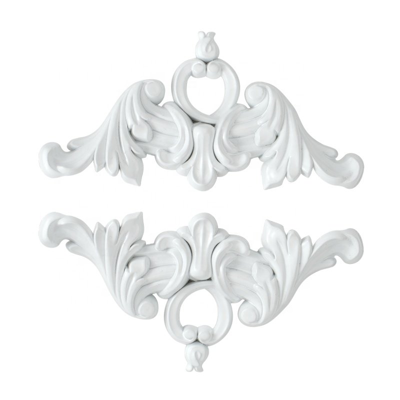 French Style DIY Carved Onlays Appliques Wall Moulding Match with Self-Adhesive Flexible Molding Trim for Wall Furniture Decor