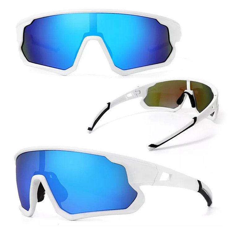 Custom Logo Glasses Cycling Sport Eyewear, Mens Cycling UV 400 Sports Sunglasses For Cycling