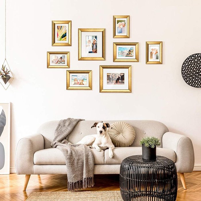 Wholesale Modern PS Painting Frames Large Square Wall Canvas Frames Wall Picture Frames Moulding