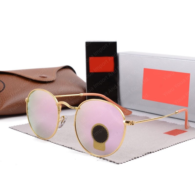 LeonLion Reinforced Glass Luxury Sunglasses Women Men Sunglasses LOGO Round Glasses Women Designer Sun Glasses Men Gafas De Sol