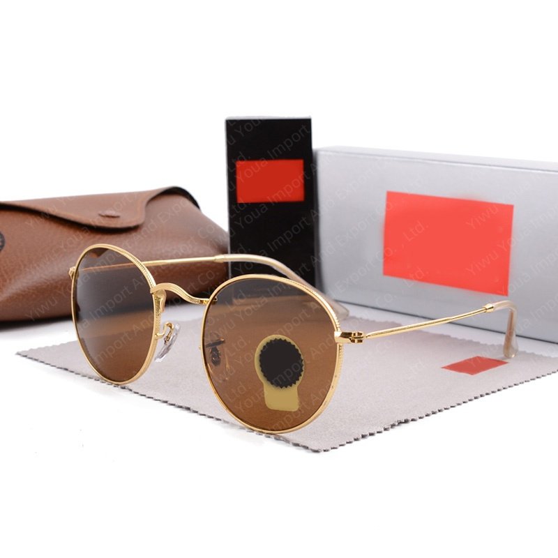 LeonLion Reinforced Glass Luxury Sunglasses Women Men Sunglasses LOGO Round Glasses Women Designer Sun Glasses Men Gafas De Sol