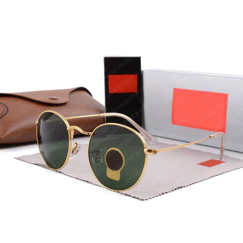 LeonLion Reinforced Glass Luxury Sunglasses Women Men Sunglasses LOGO Round Glasses Women Designer Sun Glasses Men Gafas De Sol