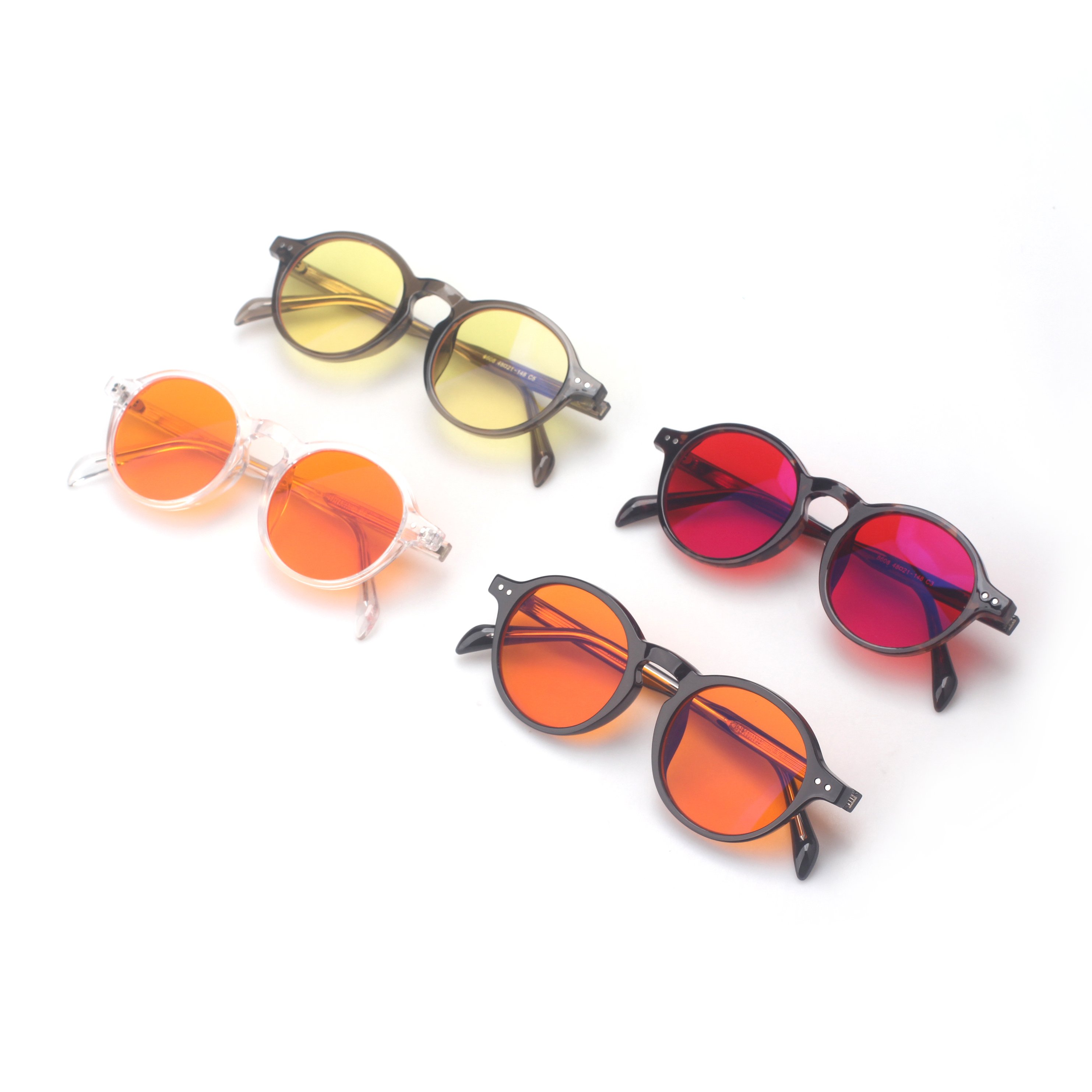 Sunray Newest Fashion Classis Oval Frame Orange Lenses Optical Frames TR90 Material HH H8 H9 Lens Unisex Anti-Blue Light Glasses