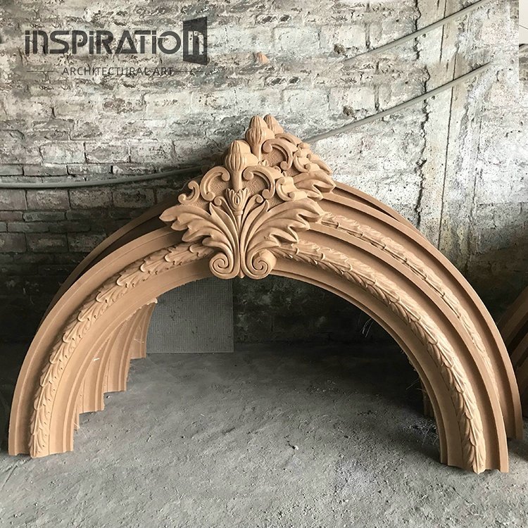 Quality Hand Crafted Artificial SandStone Effect Carved exterior decoration Grc Door &window Mouldings