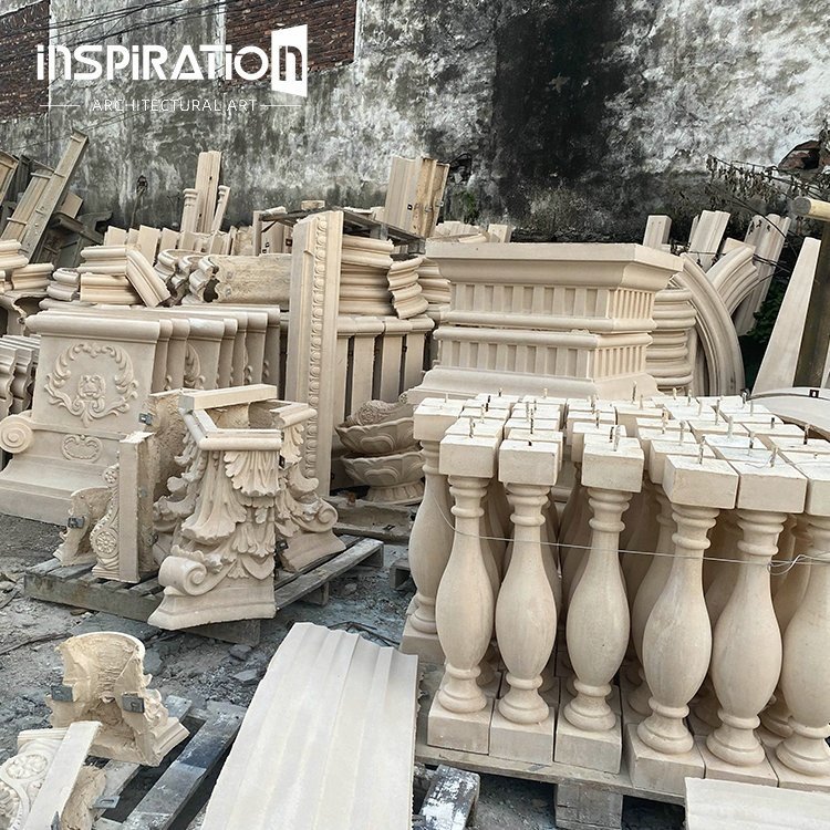 Quality Hand Crafted Artificial SandStone Effect Carved exterior decoration Grc Door &window Mouldings