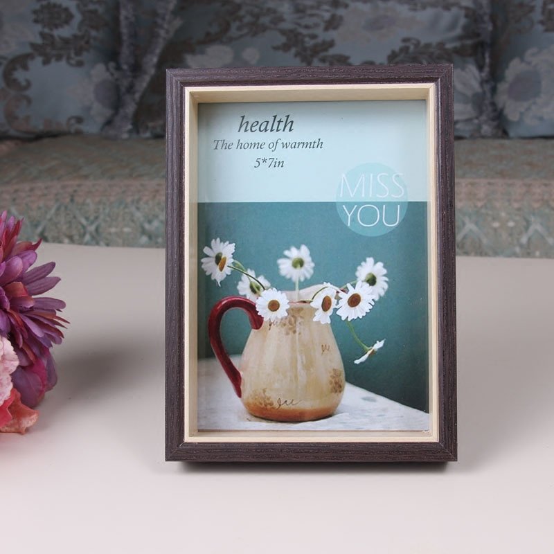 High Quality Cheap Wooden Frame Manufacturer Vintage Style Custom Size Moulding 3d Family And Animal Digital Photo Frame