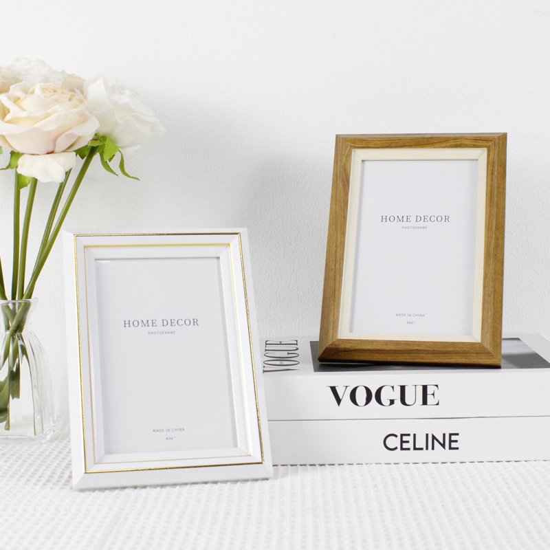 Custom Home Simple DIY Modern Plastic PVC Color Desktop Wall Hanging Picture Photo Frame