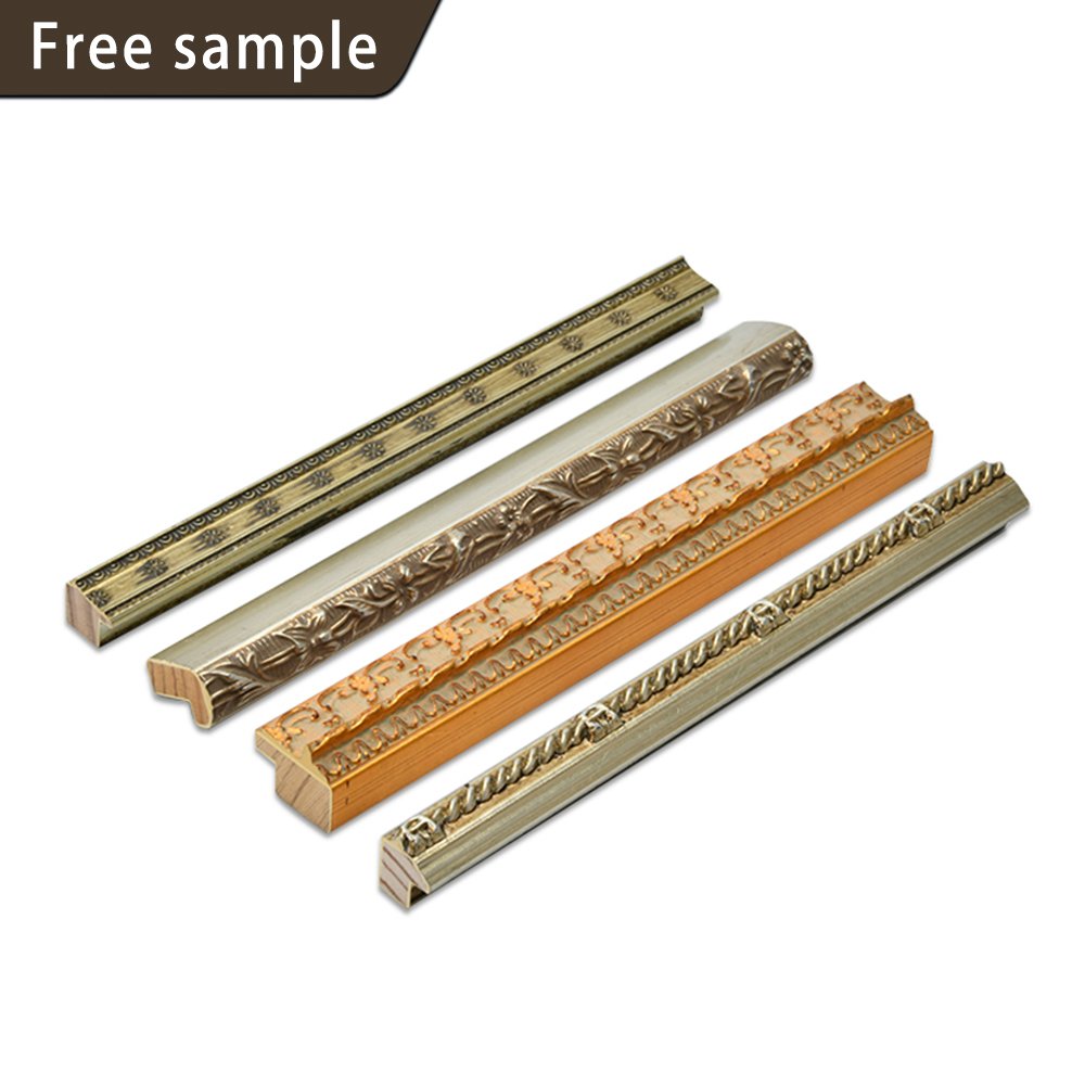 Free Sample Vintage Oil Painting Picture Wooden Frame Solid Wood Wall Mirror Frame Moulding Custom Photo Frames