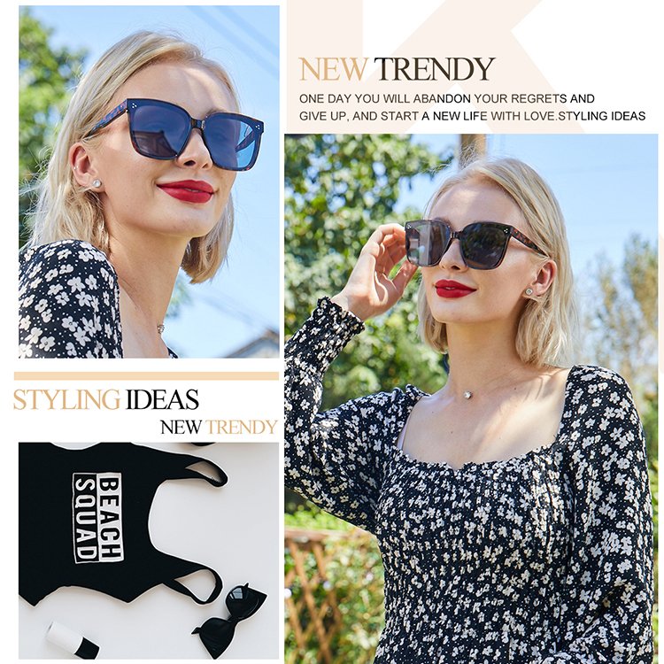 Classical Luxurious Designer Fashion Custom Vintage Personalized Sun Shades Eyewear UV400 Women Men Sunglasses