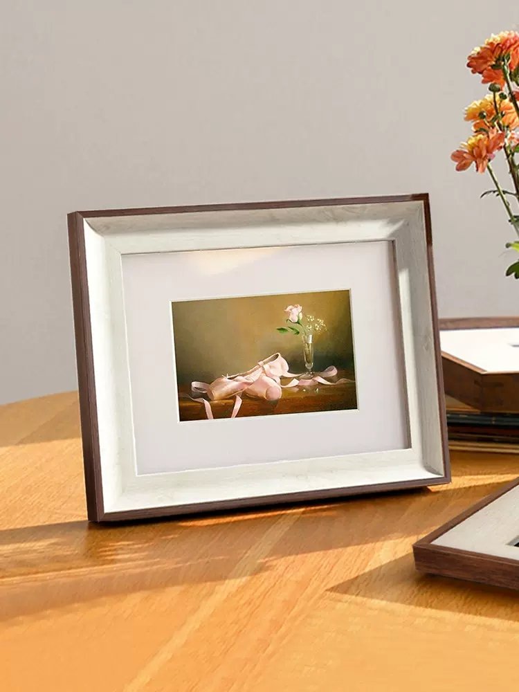 Wholesale Home Decor Photo Frames MDF Wooden Collage Photo Frame Removable Simple And Easy Nail-free Painting Frame