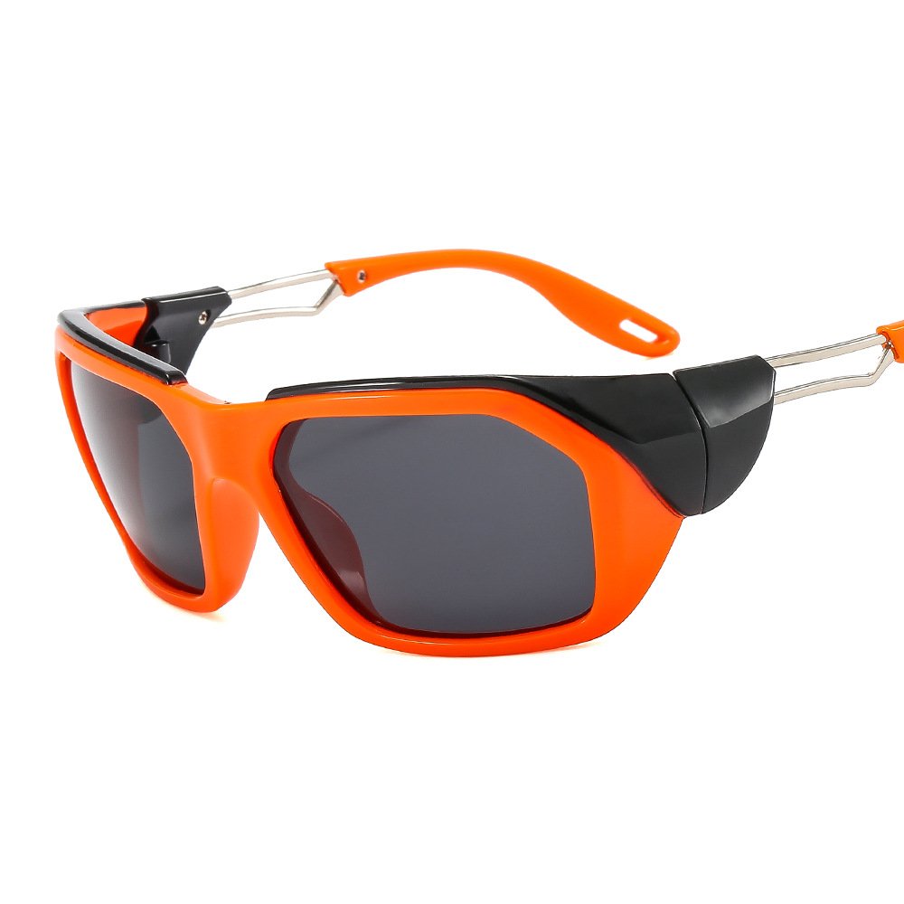 Men Sport Sunglasses 2024 Metal Temple Sun Glasses Fashion Sport Custom Logo Sunglasses