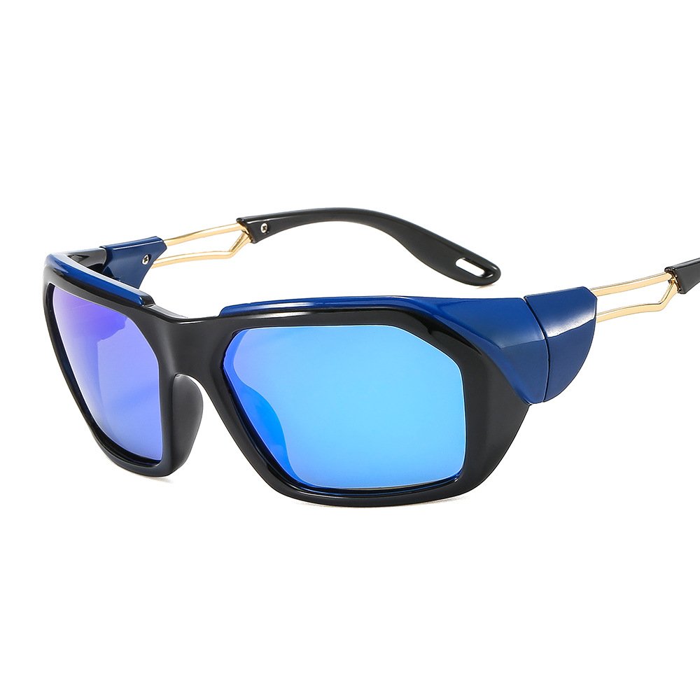 Men Sport Sunglasses 2024 Metal Temple Sun Glasses Fashion Sport Custom Logo Sunglasses