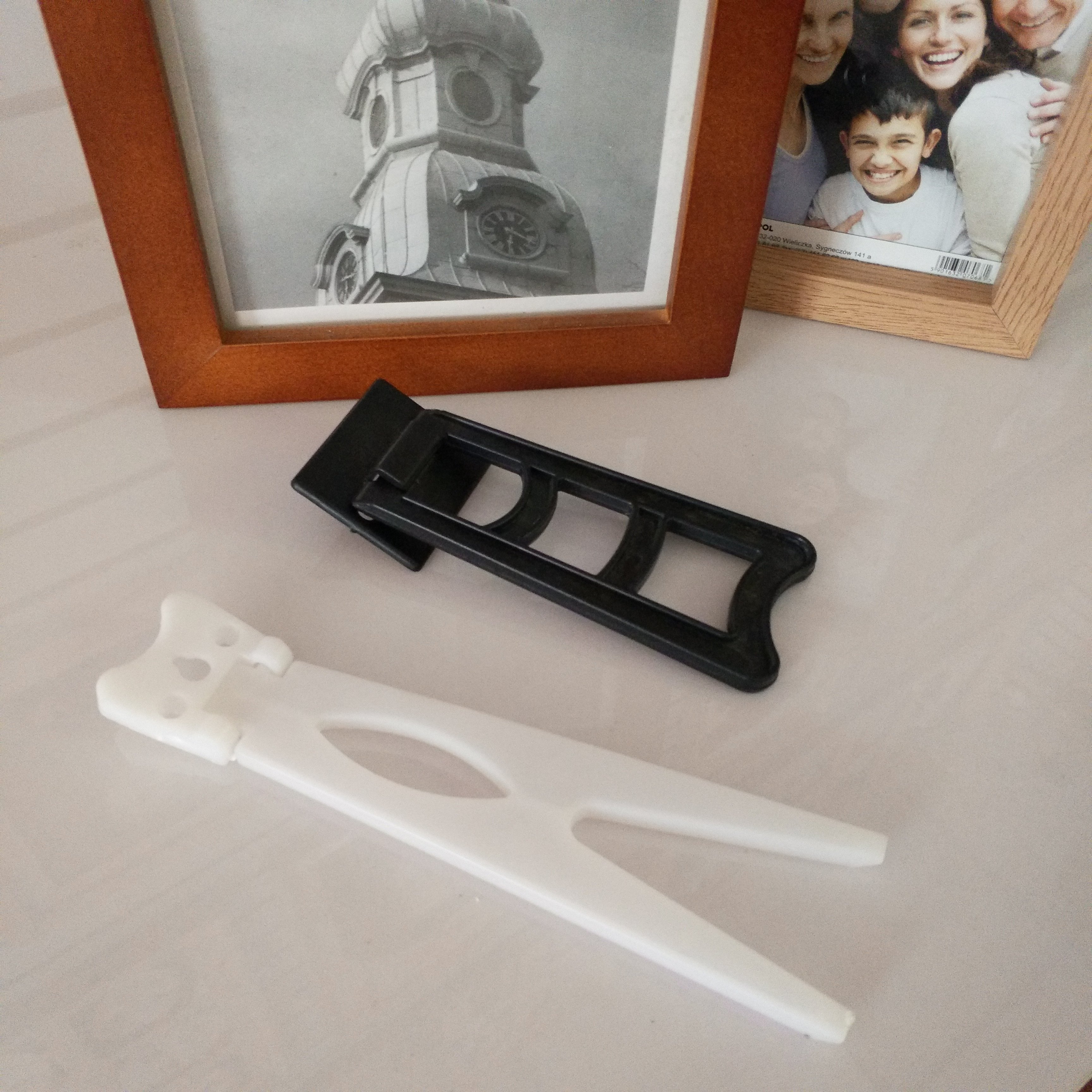 PVC material art photo frame easel backs standing backboard bracket
