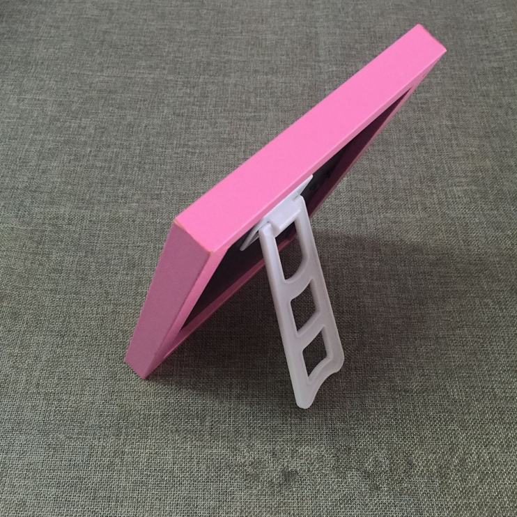 PVC material art photo frame easel backs standing backboard bracket