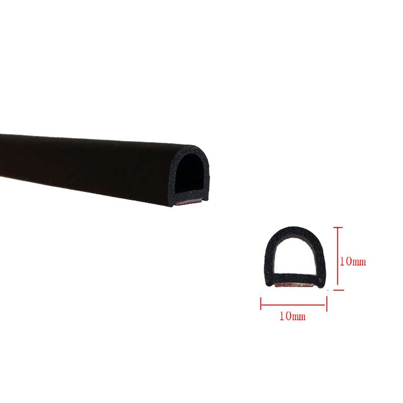 Universal D P Z B shaped weatherstripping rubber foam seal car door machine door frame seal