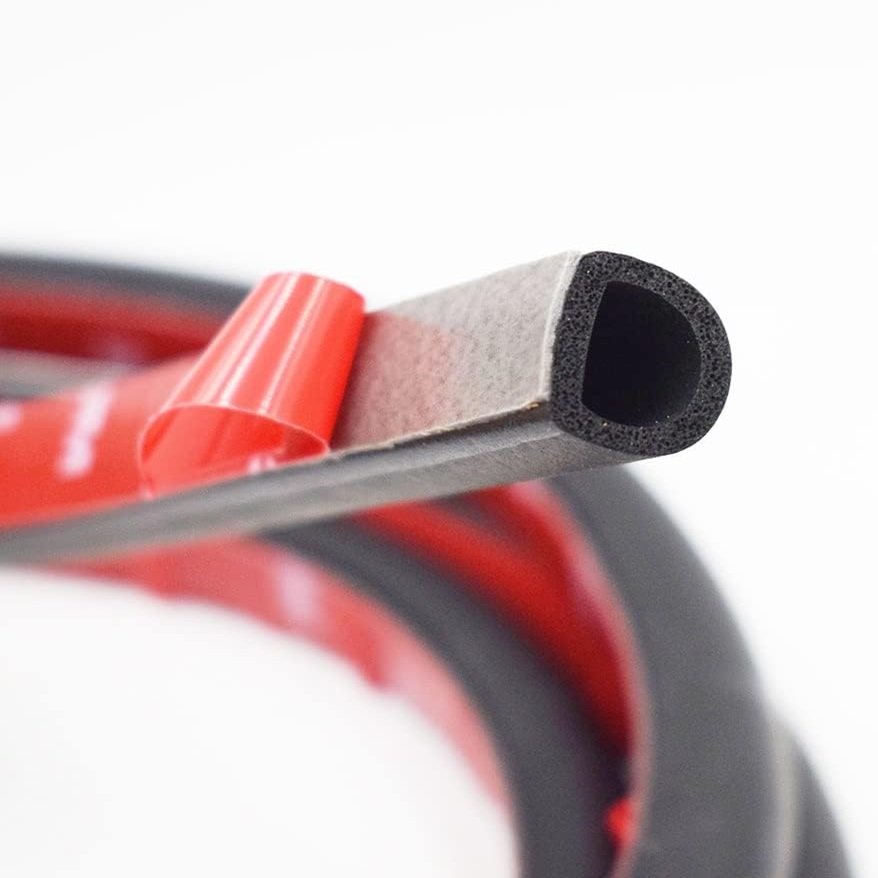 Universal D P Z B shaped weatherstripping rubber foam seal car door machine door frame seal