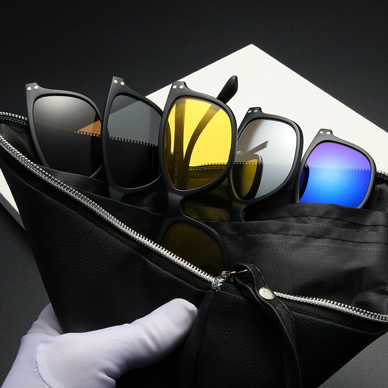 Brand Designer Eyewear 2024 Trendy Vintage Driving TR90 Frame Shade Square Polarized Sunglasses Eyewear lentes de sol