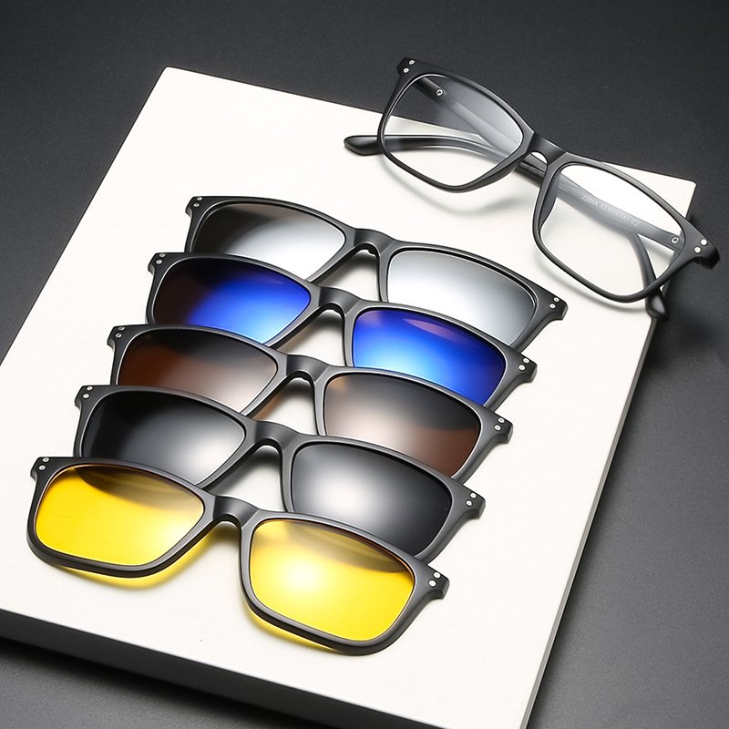 Brand Designer Eyewear 2024 Trendy Vintage Driving TR90 Frame Shade Square Polarized Sunglasses Eyewear lentes de sol