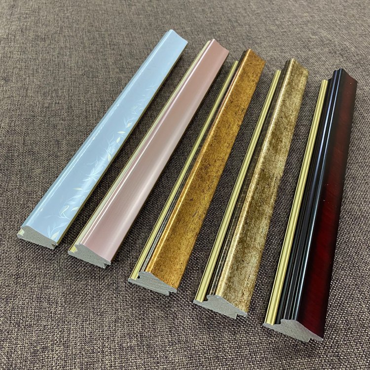 Foshan Hualun Guanse Factory Price Ornate Wedding Frames Photo Design Decoration Ps Picture Frame Moulding/Profile/Stick/Strips
